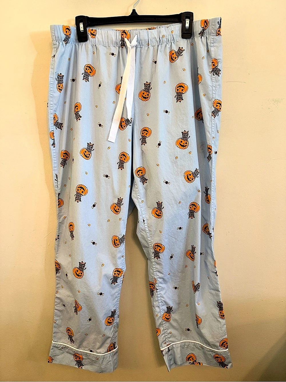 J.Crew Factory Cotton Halloween Printed Straight Leg Pajama Pants NWOT